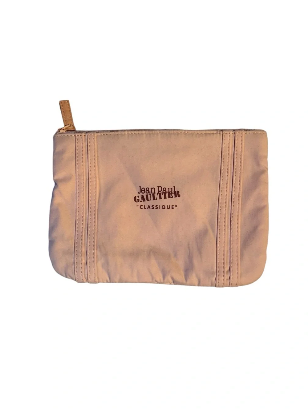 Jean Paul Gaultier Classique Light Pink Mini Cosmetic Travel Toiletry Pouch